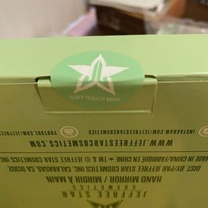Jeffree Star 420 Mint Soft touch leaf hand mirror